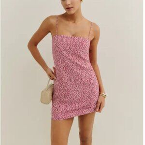 Reformation Zephyra Dress Pink - Size 6